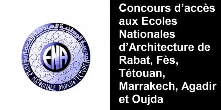 Inscription Concours ENA Maroc 2022