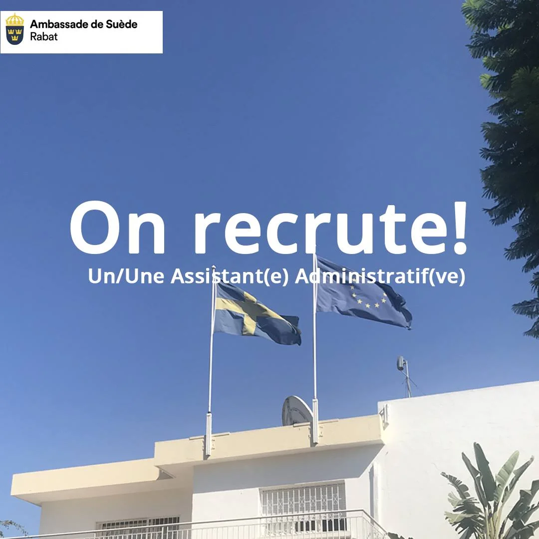 Ambassade de Suède recrute Assistant Administratif