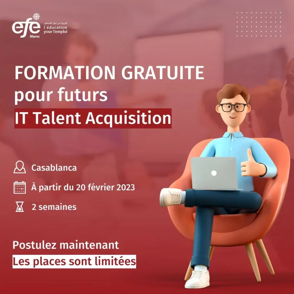 Formation gratuite en IT Talent Acquisition EFE Maroc 2023