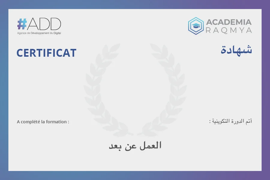 Academia Raqmya Formation Gratuite aux Métiers du Digital