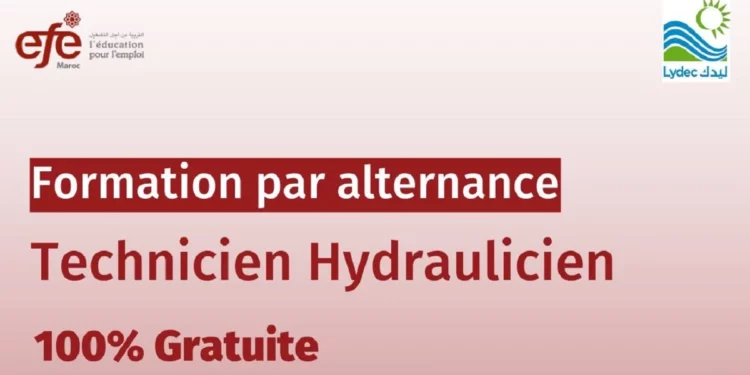 Formation gratuite Technicien Hydraulicien Lydec Maroc