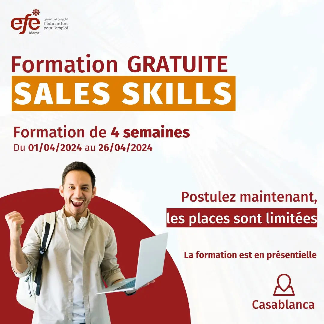 EFE Maroc Formation Gratuite en Sales Skills