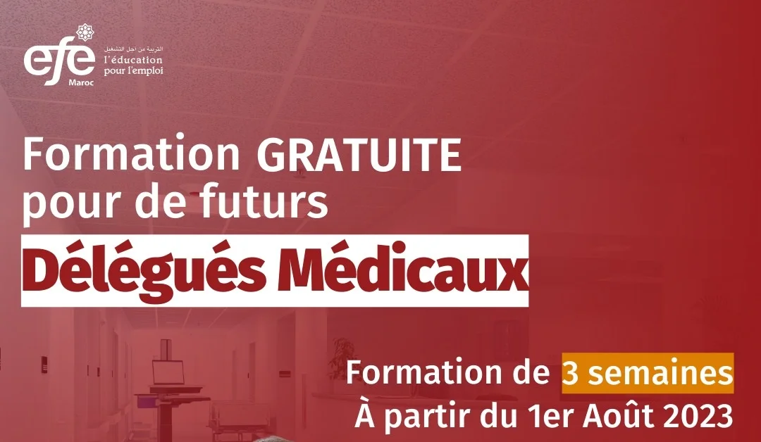 Formation Gratuite Délégué Médical EFE Maroc